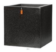 Bac en pures Fibres Baya Ext. Cube L 30 x 30 x H30 cm Noir