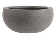 Bac fibres de verre/ composite Ext. bol  45 cm H 21 cm gris