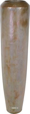 Bac & particules métal Ø34cm H150cm Ext colonne vert-gris brut