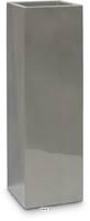 Bac fibres de verre robuste et revtement gelcoat qualit marine 40 x 40 cm H 120 cm Ext. carr haut gris clair