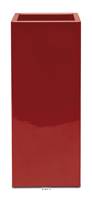 Bac fibres de verre gelcoat 42x42x75 cm Ext. carré haut rouge rubis