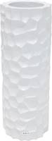 Bac résine synthétique Ø 32 cm H 90 cm Int. colonne blanc glossy