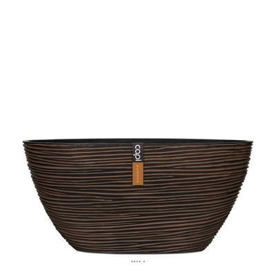 Bac Rib en fibres de verre Int. bullet 27x13x14 cm marron