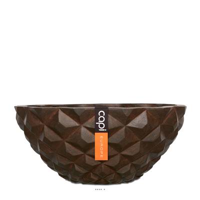 Bac en fibres de verre Int. coupe 34x14.5 cm rouille