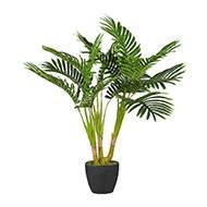 Palmier Kentia artificiel H 70 cm 3 troncs en pot