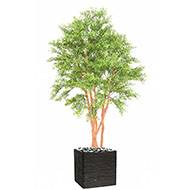 Eucalyptus artificiel en pot extérieur multri-troncs H 150 cm Vert