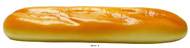 Demi baguette de pain artificiel en mousse PU L 270x55 mm