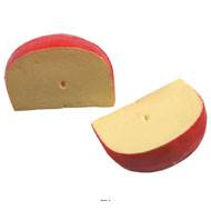 Edam morceau de fromage en lot de 2 en Plastique soufflé L 110x75 mm