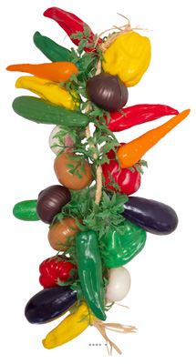 Grappe de 20 Légumes Artificiels Taille Réelle - L 60 cm D 30 cm