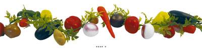 Guirlande de légumes assortis artificiels en Plastique soufflé L 2 m