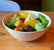 Lot de 24 Petits Légumes Artificiels assortis en Plastique Soufflé