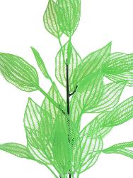 Branche de feuilles d'aponogeton factice H45cm plastique ext. Vert été