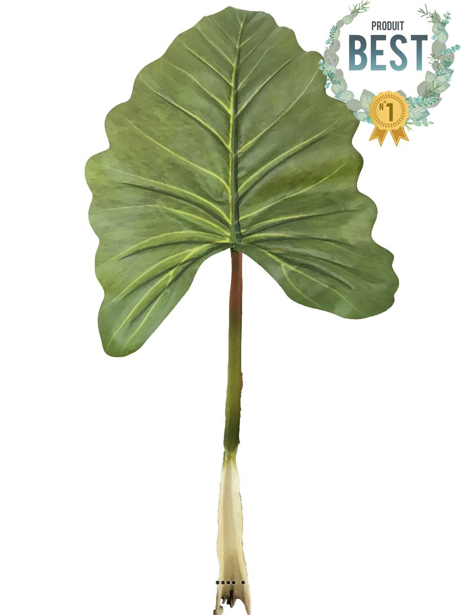 artificielles Feuille d'Alocasia Songe Caraïbe artificielle H 91 cm