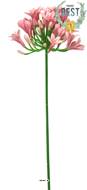 Agapanthe artificielle en tige H75 cm, grande tête D 14 cm Rose - BEST