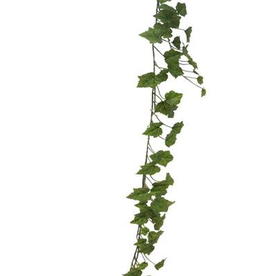 Guirlande de vigne artificielle 180cm de long feuilles vertes