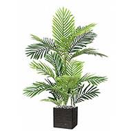 Palmier areca artificiel en pot H 85 cm D 70 cm