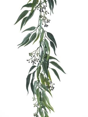 Guirlande de feuilles d'eucalyptus vertes 185 cm × 30 cm | Ultra-réaliste