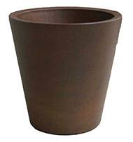 Bac VASO plastique D45xH45 CM Bronze intrieur/extrieur double paroi