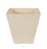 Bac LEA Beige L 40 X H 40 CM Cubique vas intrieur / extrieur