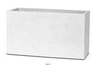 Bac en pures Fibres Mora Ext. Jardinire L100 x 40 x H55 cm Gris Clair