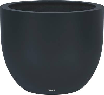 Bac fibres de verre renforcé Ø80cm H66cm Ext bullet bas anthracite mat