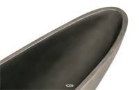 Bac résine synthétique Long 65 x l 13 cm H15 cm Int. vase long métal bronze