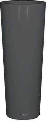 Bac fibres de verre robuste et revêtement gelcoat qualité marine Ø 42 cm H 75 cm Ext. colonne gris glossy