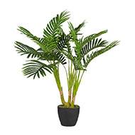 Palmier Kentia artificiel H 70 cm 3 troncs en pot