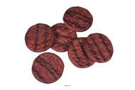 Steak hache Cuit Hamburguer en lot de 6 en Plastique soufflé D 100 mm