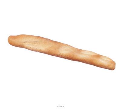 Baguette de pain artificiel en Plastique soufflé L 580x80 mm