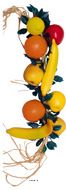 Grappe de 10 Fruits Artificiels Taille Réelle - Décoration Suspendue 60 cm D 18 cm