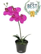 Orchidée Phalaenopsis factice Top Qualité & pot H35cm Rose fushia-BEST