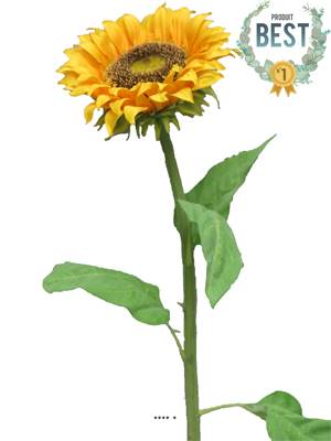 Tournesol artificiel en branche H 77 cm - BEST