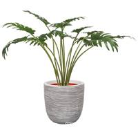 Philodendron artificiel en pot, H 65 cm, D 86 cm