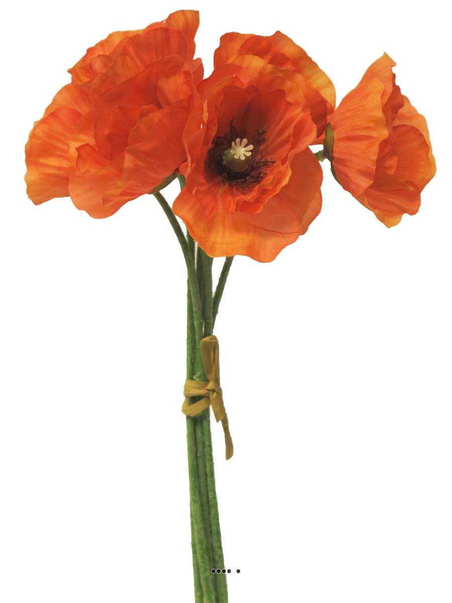 Bouquet de Pavot artificiel, H 29 cm | Artificielles.com