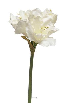 Amaryllis artificiel H 65 cm Superbe Crème