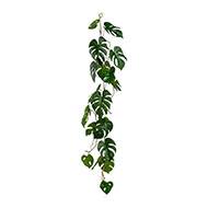 Guirlande de faux philodendron L 104 cm l 20 cm superbes feuilles
