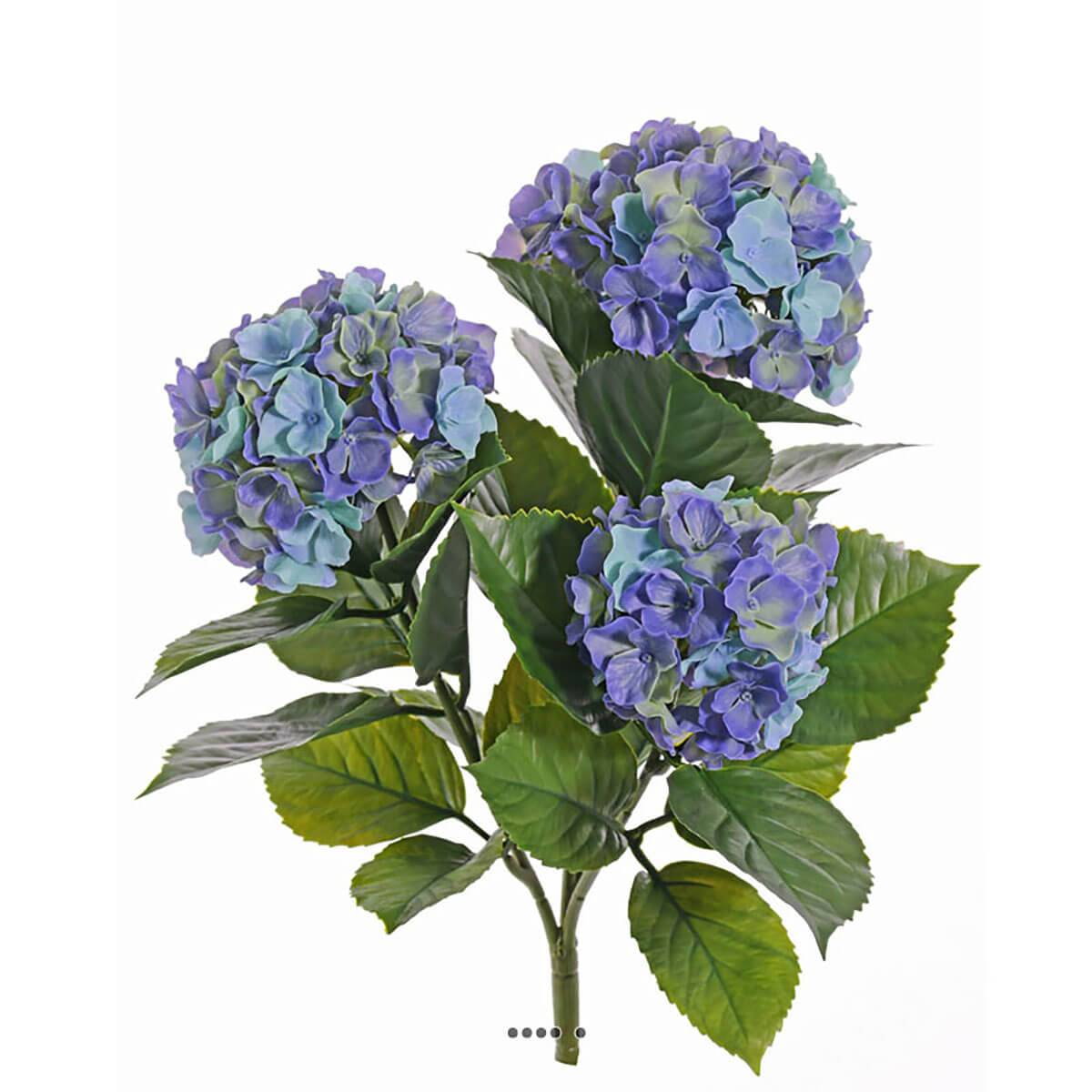 Joli Hortensia factice en piquet extérieur