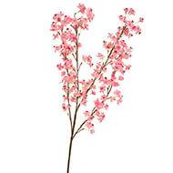 Branche de fleurs artificielles d'amandier H 90 cm pour exterieur rose