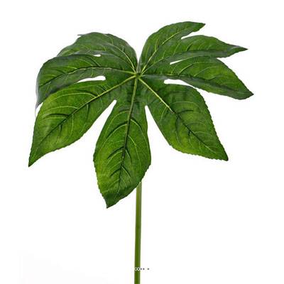 Feuille de Fatsia artificielle H 86 cm Diamètre 36 cm superbe imitation Vert