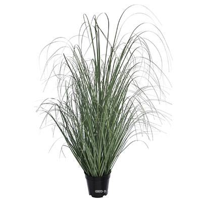 herbe folle artificielle en pot, H 120 cm, D 40 cm Vert