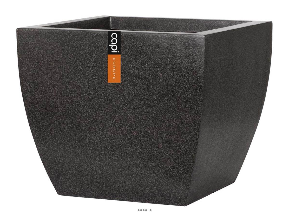 Bac en pures Fibres Mora Cube Exterieur Gris Clair du site ...