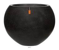 Bac en pures Fibres Baya Ext. Boule D 62 x H48 cm Noir