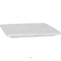 Bac polystone 40 cm x 40 cm H 4 cm Ext. carr gris ciment