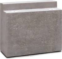 Base en fibres de ciment L 51x20 cm H 43 cm Ext. pour banc décoratif gris