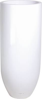 Bac fibres de verre gelcoat Ø 50 cm H 125 cm Ext. cigare blanc glossy