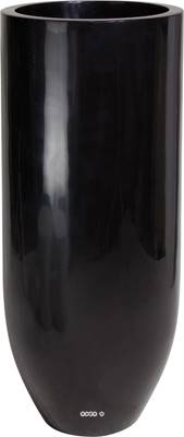 Bac fibres de verre gelcoat Ø 50 cm H 125 cm Ext. cigare noir glossy