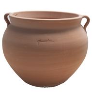 Poterie antique boule avec anses en terre cuite H 22 cm Terre cuite