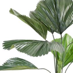 Palmier Licuala Artificiel H 120 cm D 90 cm 9 feuilles en pot