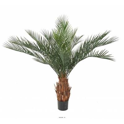 Palmier Phoenix Artificiel H130 cm D165 cm 18 palmes en pot extérieur